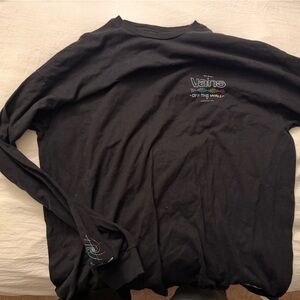 Vans Black long sleeve with Graphic Print